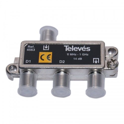 Tap-Off 2 ways 14dB Televes 4563